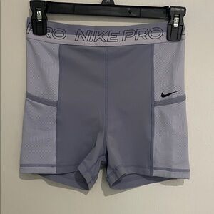 Nike pro Women's Athletic Shorts in Lavender